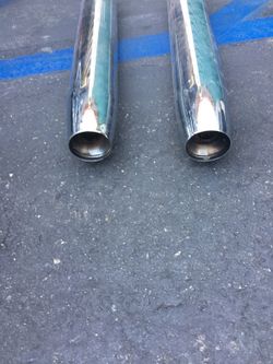 Stock Harley Davidson tail pipes