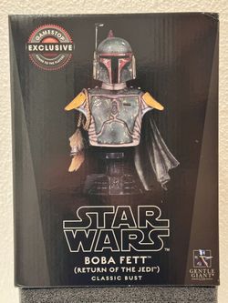 GENTLE GIANT STAR WARS RETURN OF THE JEDI BOBA FETT BUST GAMESTOP 