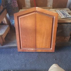 Dart Board With Cabinet