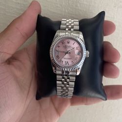 Pink Face Ladies Watch 