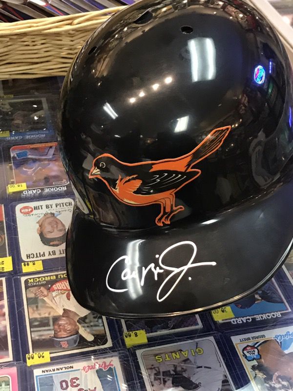 Official Baltimore O's MLB Batting Helmet Autographed by Cal Ripken, Jr., Comes with COA