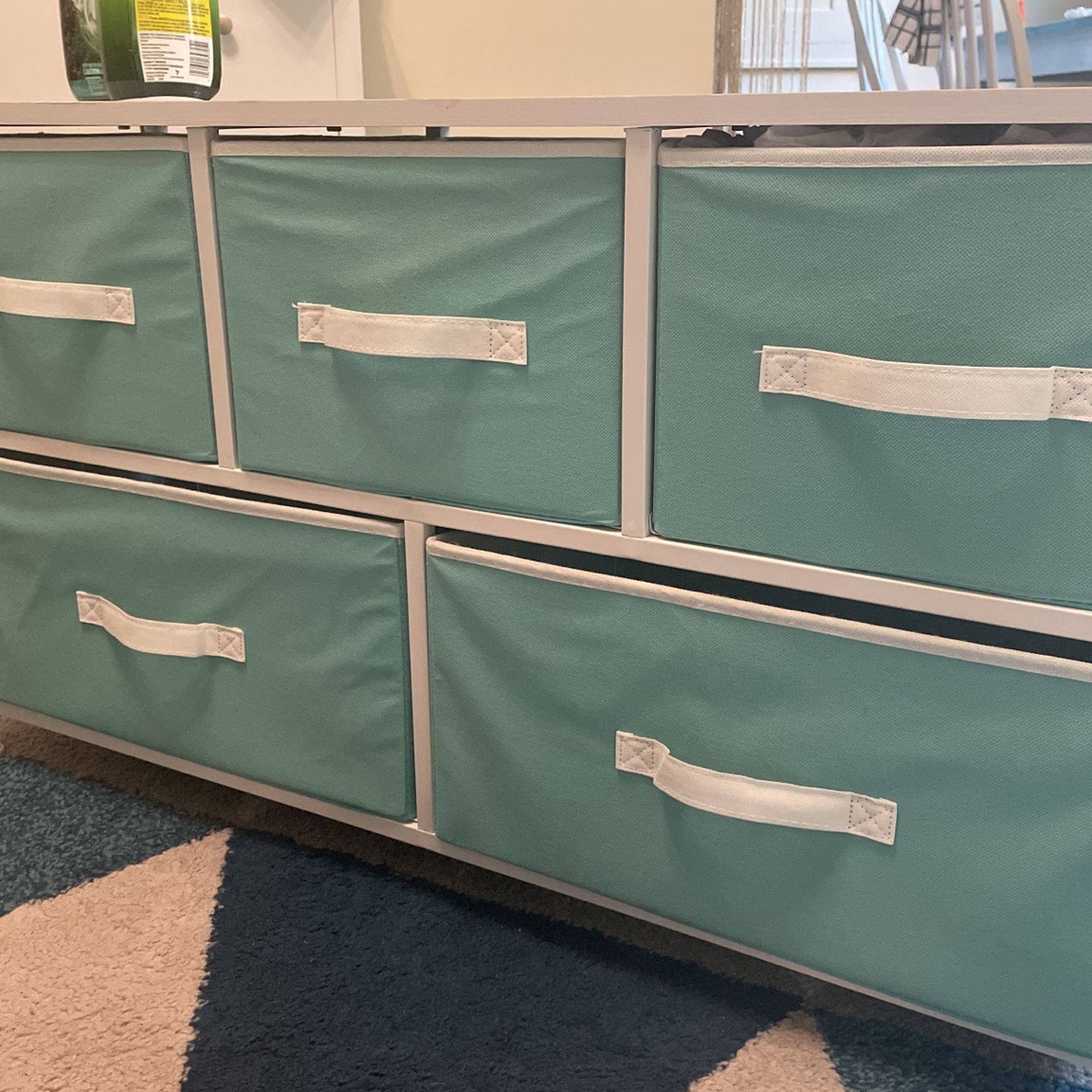 Fabric Drawer Teal 