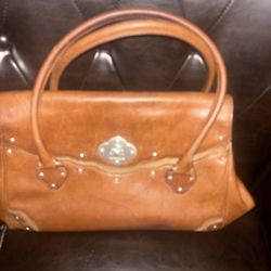 LARGE LEATHER MICHAEL KORS HANDBAG