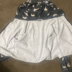 Glow in the dark BAPE City camo shark full zip