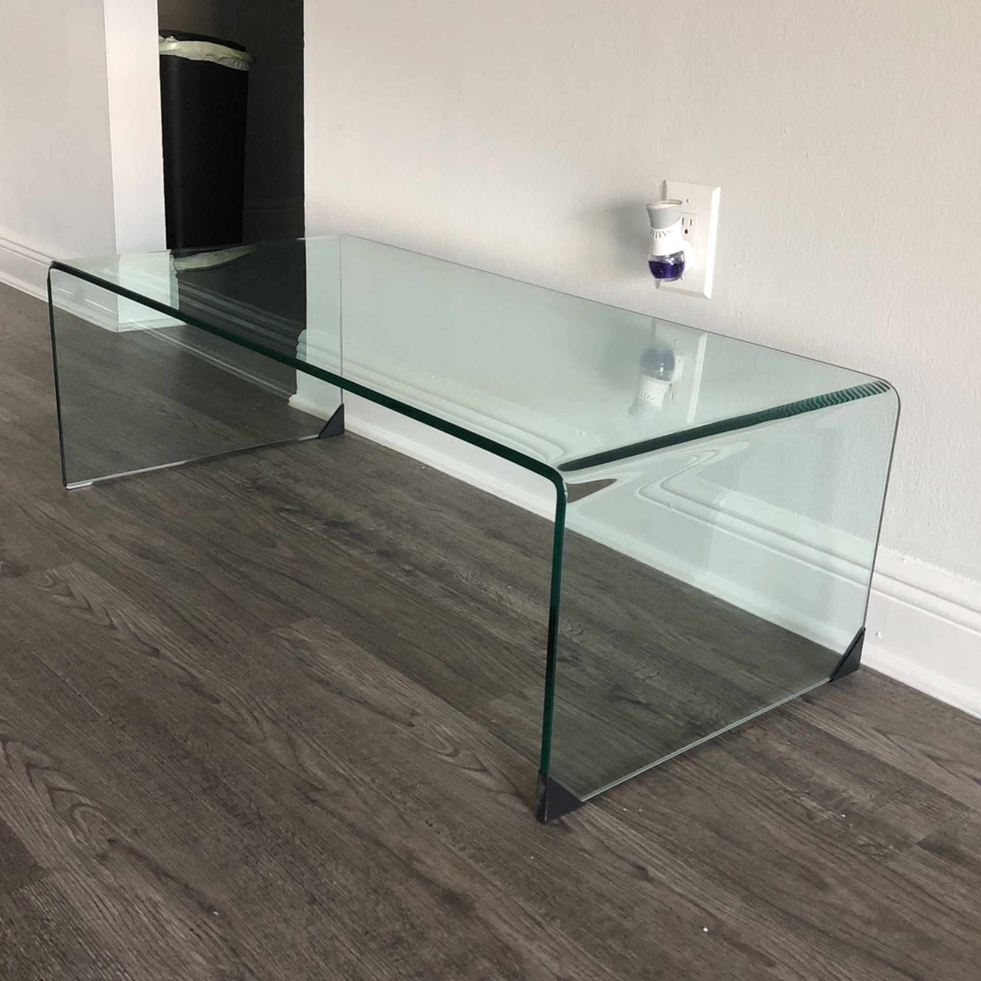 Clear Center Coffee Table 