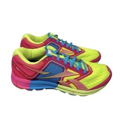 Reebok One Cushion Running V60602 Training Shoe Women Sz 6 Multi-Color Neon EUC
