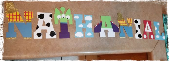 Toy story letters, custom name