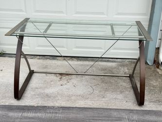 Glass desk