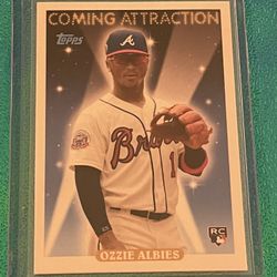 2018 Topps Archives Coming Attraction Rookie RC Ozzie Albies #CA-4 Braves