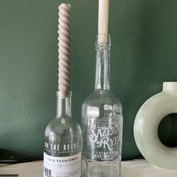 Whisky Bottle Candle Holders