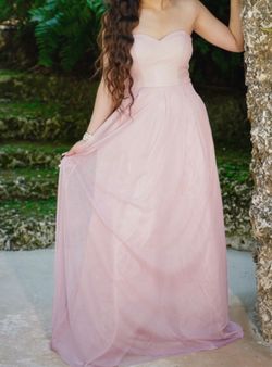 Baby Pink Tulle Formal Gown