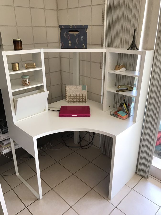 IKEA Micke corner desk w/hutch
