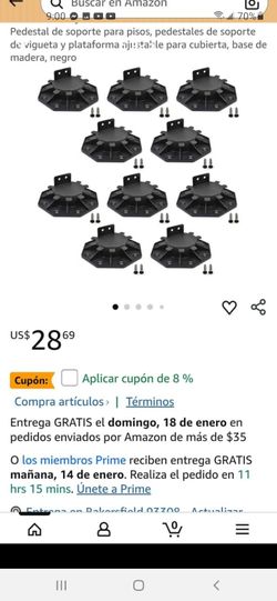 Pedestal de soporte para piso Pedestal de soporte de vigueta y plataforma adjustable para cubierta  de madera