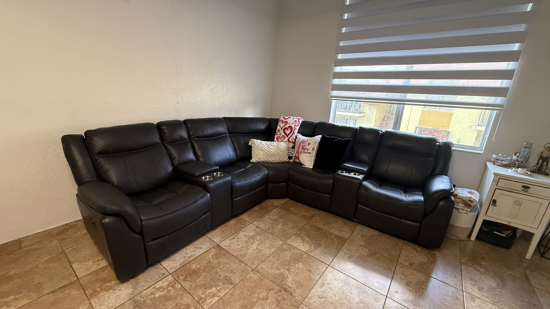 Leather Couch Sectional 