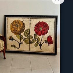 Floral painting by Ethan Allen