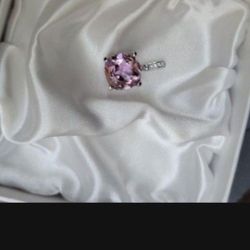 Amethyst and Diamond Pendant 