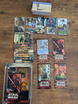 Star Wars Topps Widevision Episode 1 lot 80/80 base, 4/5 Jumbo, 5/10 foil, 10/16 Sticker cards