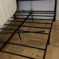 Modern Bed Frame with LED Headboard