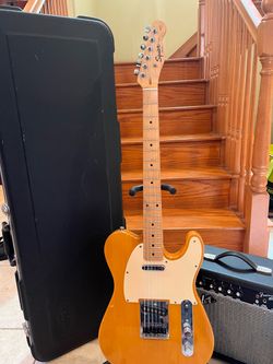 Squier Affinity Telecaster w/ Hardshell Case, Fender Amp