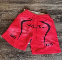 Selling red hellstar shorts they are a medium