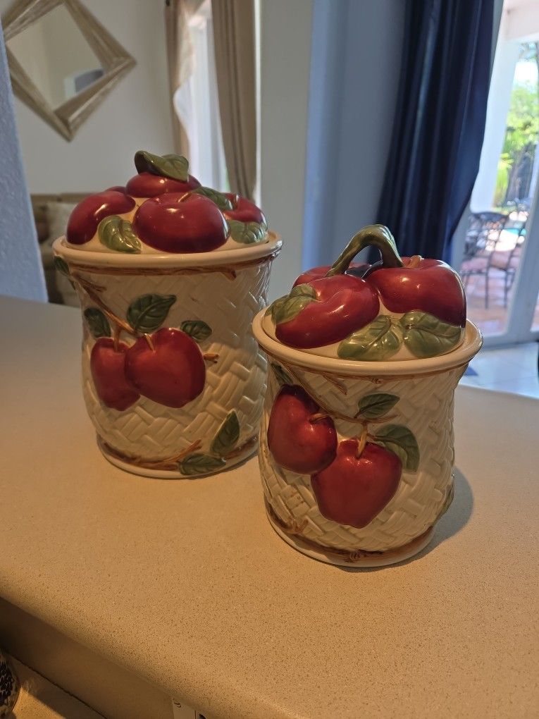 Apple 3D Cookie Jars