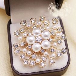 Fashion 3D Flower Pin Brooch Dress Hat Decoration 
