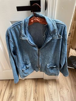 Women's Denim Zip-Up Jacket