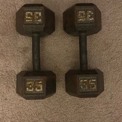 35 lb Dumbbells 