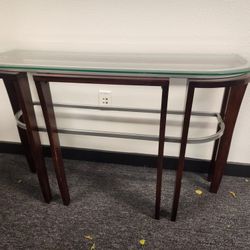 47" Glass Console Accent, Entryway Table