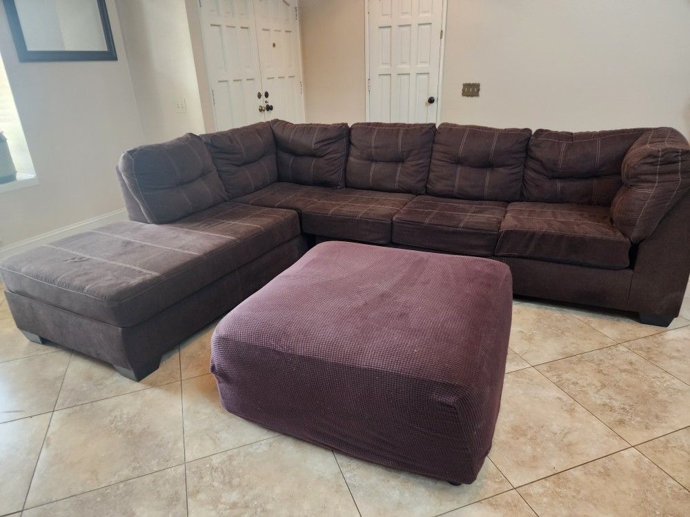 Brown Sectional Couch