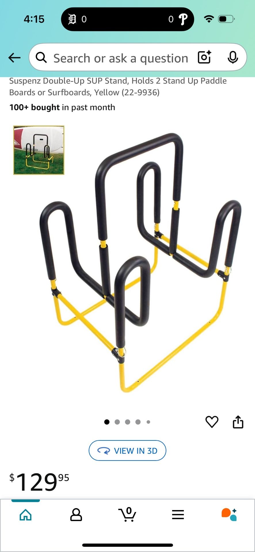 Paddle board stand - $60