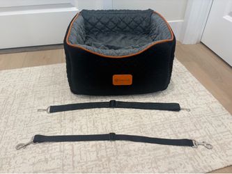Alfa Tok Memory Foam Booster Dog Car Seat with Washable Removable Cover