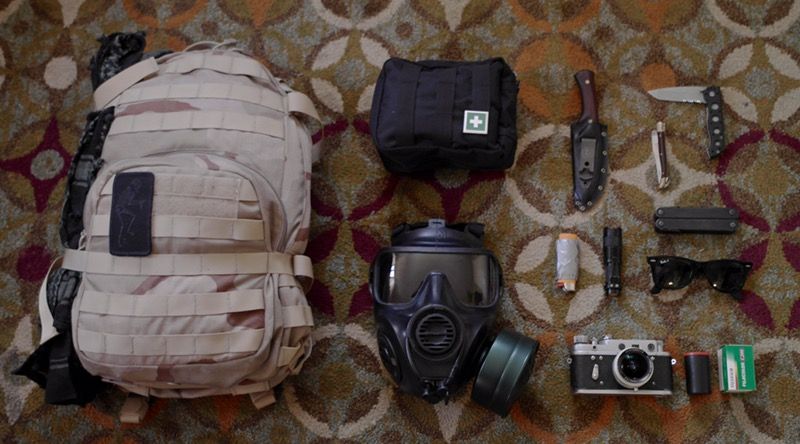 Gas mask ABON FM53 + two canisters + mask tactical bag