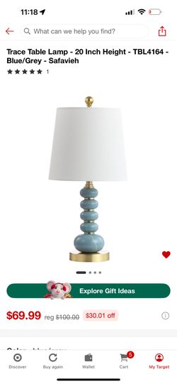 TWO night stand lamps