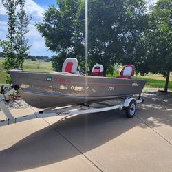 Fisher 14 DLXSC Boat and Trailer 