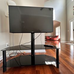 Flat Panel TV Stand - Stands Up to 46 Inch Tv