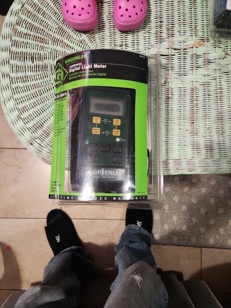 Greenlee Digital Light Meter With Case Brand New