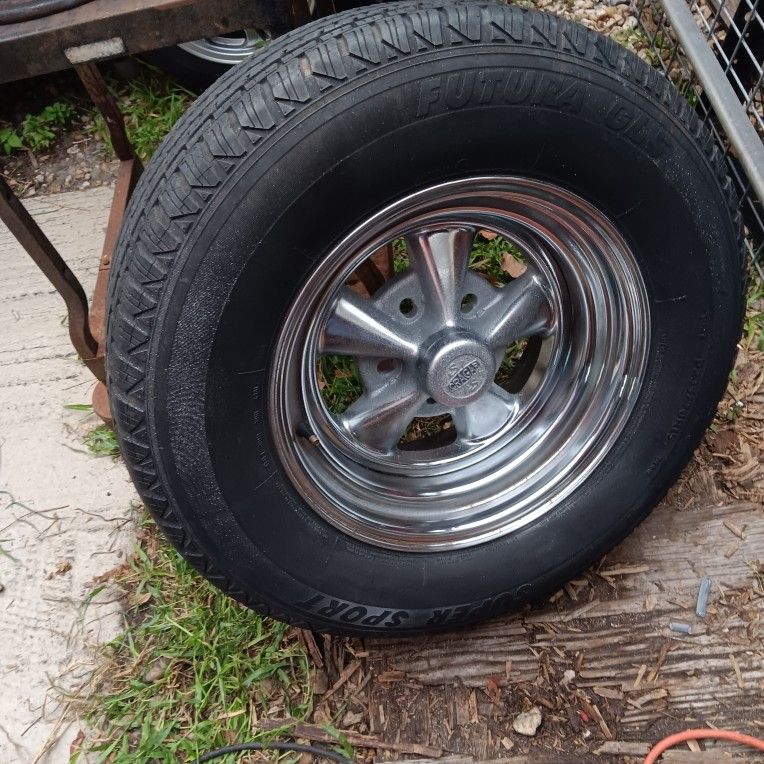 Cragar 15X 8 & 15x7 CRAGAR Wheels Tires Rims 15 Rims 5x4.75 & 5X4.5 & 5X5 Hotrod Van Muscle Car Craigers