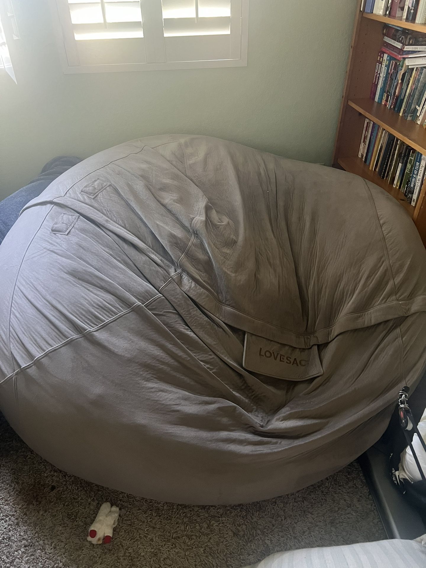 2 Lovesac Big Ones + 2 Squattomans — Dark Gray — Quick Sale