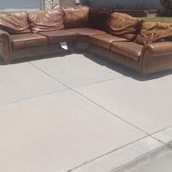 Free Leather Sectional 