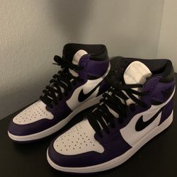 Jordan 1 Court Purple High