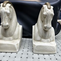 Vintage Horse Book Shelf Ends