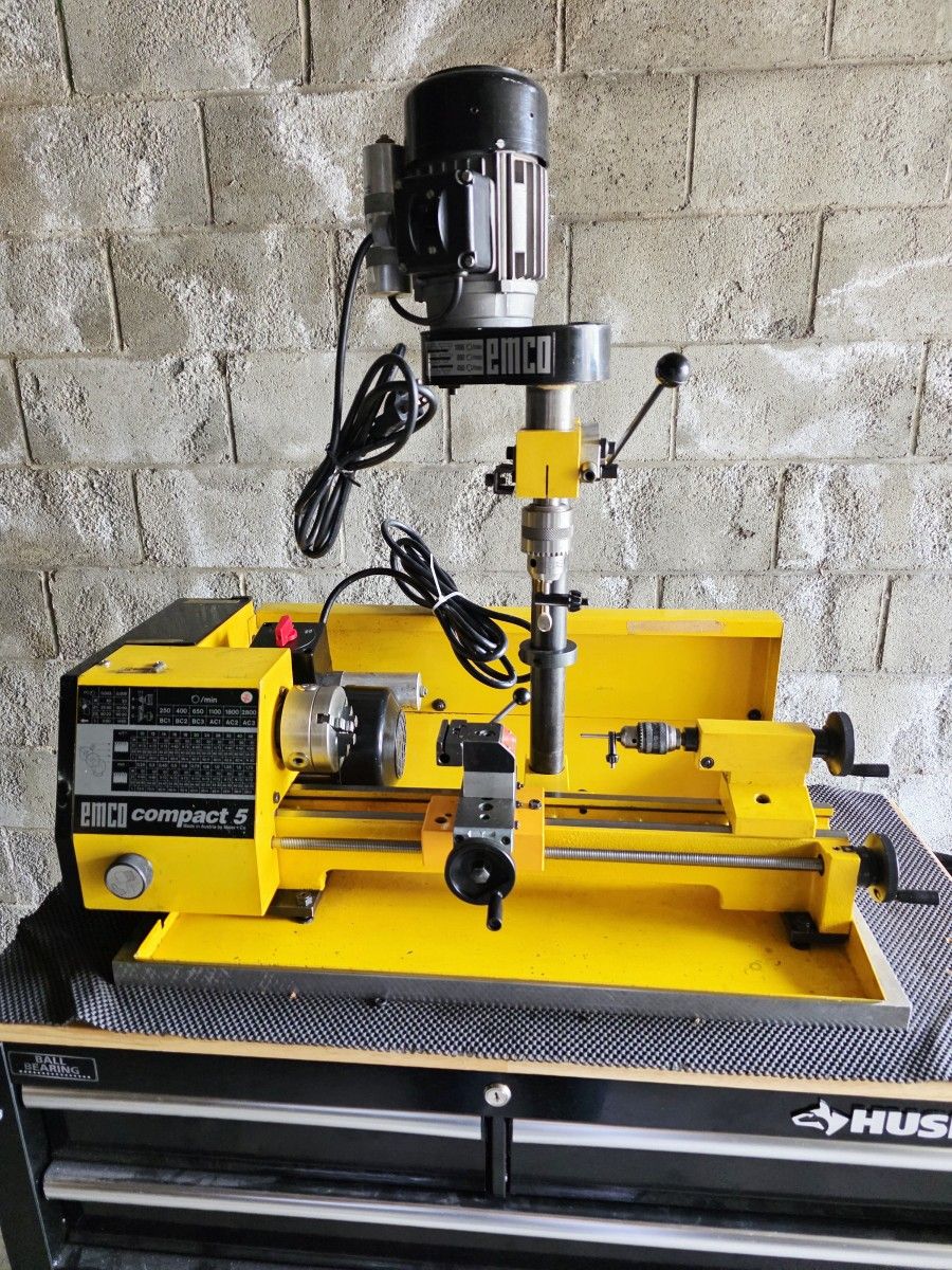 Emco 5 Compact Lathe & Mill, in Excellent Condition, with Accessories