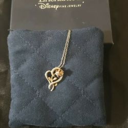 Beautiful 10k Rose Gold Disney Enchanted Necklace 