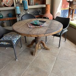 Wooden Dining Room Table 51”