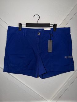 a.n.a Women's Blue Chino Shorts