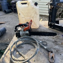 Chain Saw Gas Can Slack line 