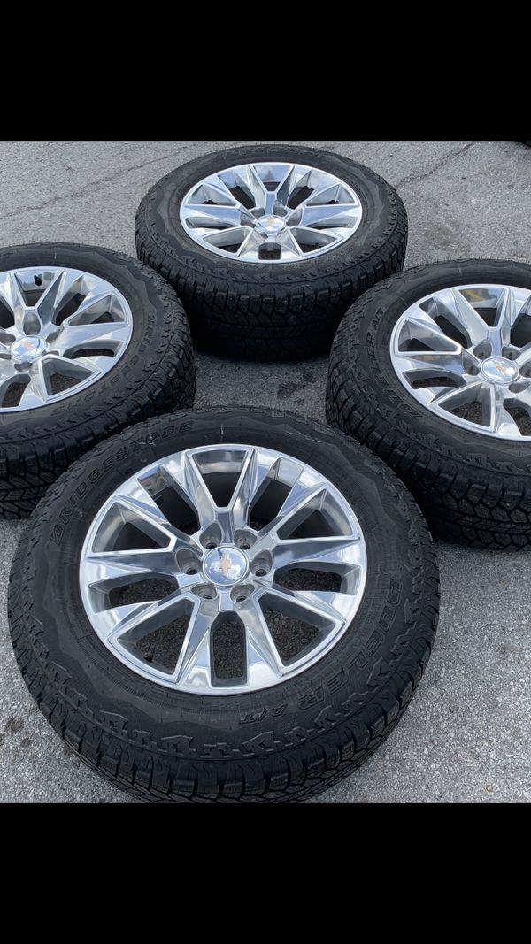 New 20” Chevy Silverado Rims and All Terrain Tires with 100 tread 6