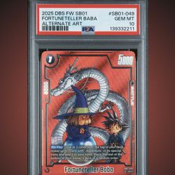 Psa 10 Fortune Teller Baba Alternative Art
