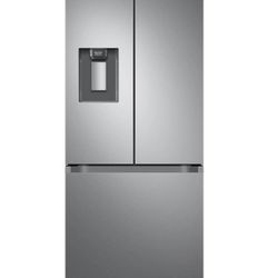 22 cu. ft. Smart 3-Door French Door Refrigerator with External Water Dispenser in Fingerprint Resistant Stainless Steel